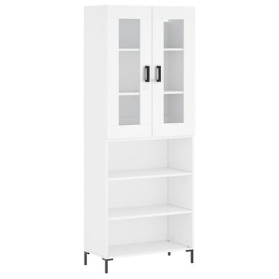 vidaXL Skříň highboard bílá 69,5 x 34 x 180 cm kompozitní dřevo