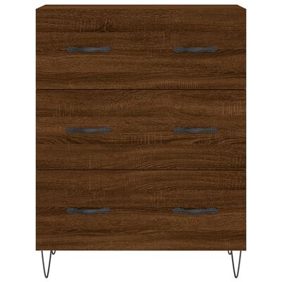 vidaXL Skříň highboard hnědý dub 69,5 x 34 x 180 cm kompozitní dřevo