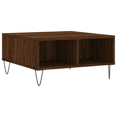 vidaXL Konferenční stolek hnědý dub 60 x 60 x 30 cm kompozitní dřevo