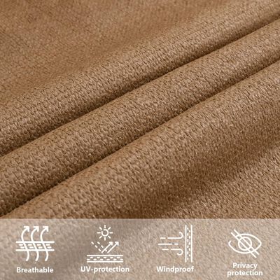 vidaXL Stínící plachta 160 g/m² taupe 3 x 4 x 5 m HDPE