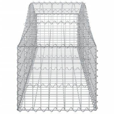 vidaXL Klenuté gabionové koše 5 ks 200x50x40/60 cm pozinkované železo