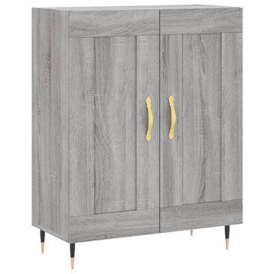 vidaXL Skříň highboard šedá sonoma 69,5 x 34 x 180 cm kompozitní dřevo