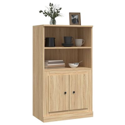 vidaXL Skříň highboard dub sonoma 60 x 35,5 x 103,5 kompozitní dřevo