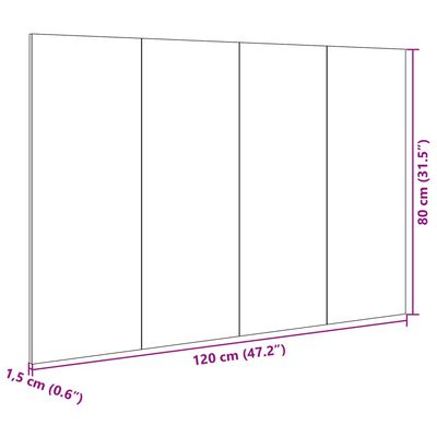 vidaXL Čelo postele se skříňkami šedé sonoma 120 cm kompozitní dřevo