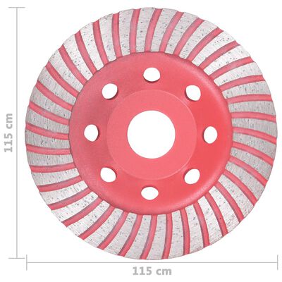 vidaXL Diamantový brusný talíř turbo 115 mm