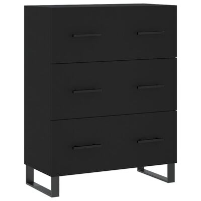 vidaXL Skříň highboard černá 69,5 x 34 x 180 cm kompozitní dřevo