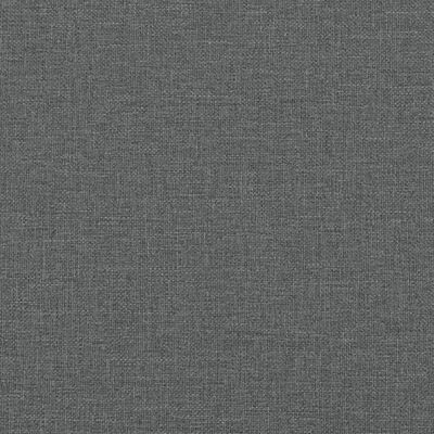 vidaXL Křeslo s podnožkou tmavě šedé 60 cm textil