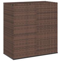 vidaXL Zahradní úložný box PE ratan 100 x 49 x 103,5 cm hnědý