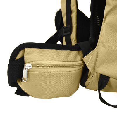 vidaXL Turistický batoh khaki 60 L tkanina oxford