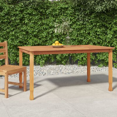 vidaXL Zahradní jídelní stůl 150 x 90 x 75 cm masivní teak