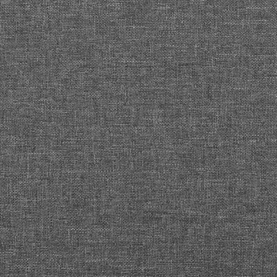 vidaXL Čelo postele s LED tmavě šedé 100 x 7 x 78/88 cm textil