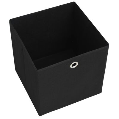 vidaXL Úložné boxy 4 ks netkaná textilie 28 x 28 x 28 cm černé