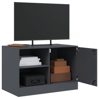 vidaXL TV skříňky 2 ks antracitové 67 x 39 x 44 cm ocel