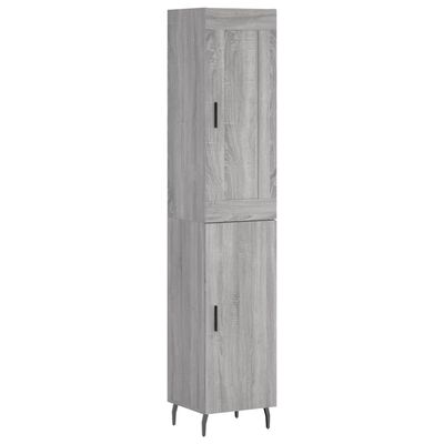 vidaXL Skříň highboard šedá sonoma 34,5 x 34 x 180 cm kompozitní dřevo