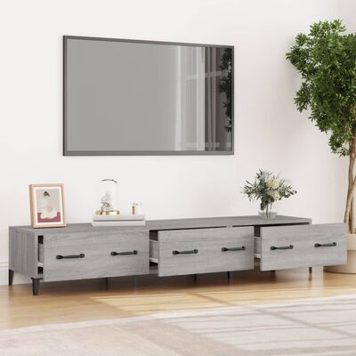 vidaXL TV skříňka šedá sonoma 150 x 34,5 x 30 cm kompozitní dřevo