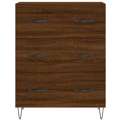 vidaXL Skříň highboard hnědý dub 69,5 x 34 x 180 cm kompozitní dřevo