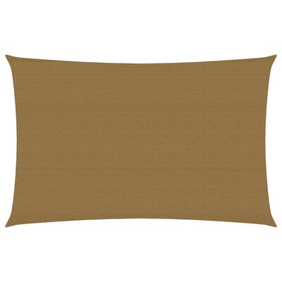 vidaXL Plachta proti slunci 160 g/m² taupe 2 x 4 m HDPE