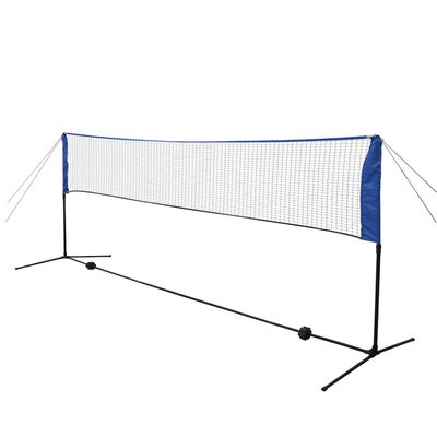 vidaXL Sada badmintonové sítě a košíčků, 300x155 cm