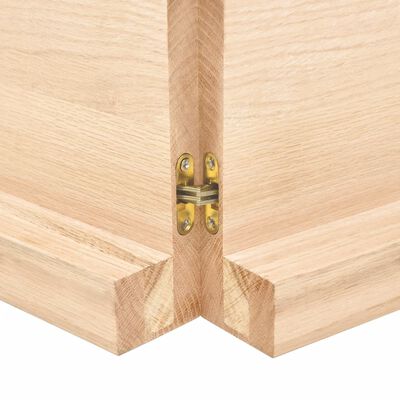vidaXL Stolní deska 160x40x(2-6) cm neošetřený masivní dubové dřevo