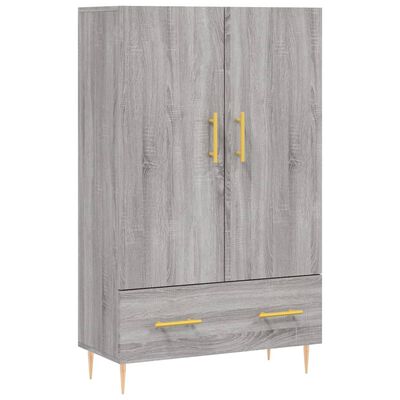 vidaXL Skříň highboard šedá sonoma 69,5 x 31 x 115 cm kompozitní dřevo