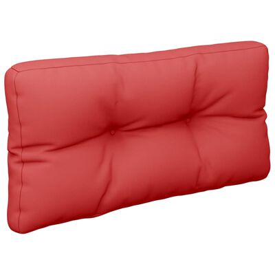 vidaXL Poduška na palety červená 80 x 40 x 12 cm textil