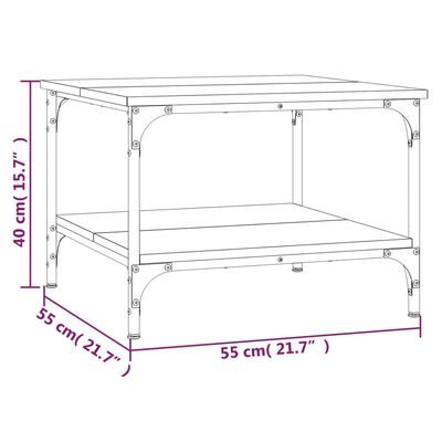 vidaXL Konferenční stolek černý 55 x 55 x 40 cm kompozitní dřevo