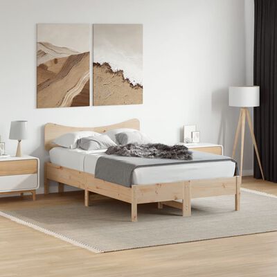 vidaXL Čelo postele 120 cm masivní borové dřevo