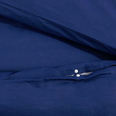 vidaXL Sada ložního prádla námořnická modř 220x240cm lehké mikrovlákno