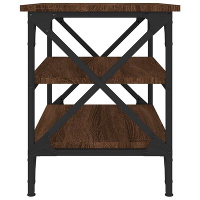vidaXL Odkládací stolek hnědý dub 55 x 38 x 45 cm kompozitní dřevo