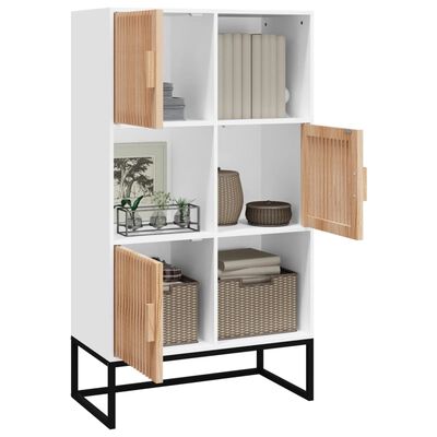 vidaXL Highboard bílý 70 x 35 x 125 cm kompozitní dřevo