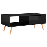 vidaXL Konferenční stolek černý lesklý 100x49,5x43 cm kompozitní dřevo