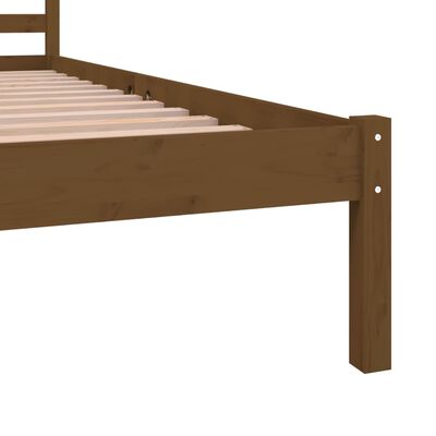 vidaXL Rám postele masivní borovice 150 x 200 cm medový King Size
