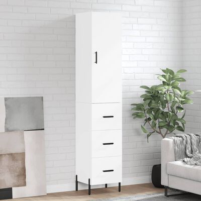 vidaXL Skříň highboard bílá 34,5 x 34 x 180 cm kompozitní dřevo