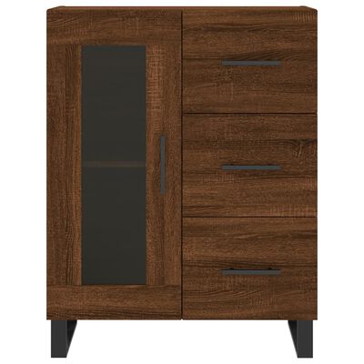 vidaXL Skříň highboard hnědý dub 69,5 x 34 x 180 cm kompozitní dřevo