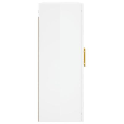 vidaXL Nástěnná skříňka bílá s vysokým leskem 69,5 x 34 x 90 cm