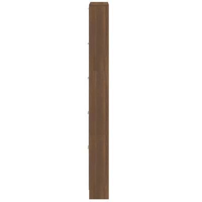 vidaXL Botník hnědý dub 59 x 17 x 169 cm kompozitní dřevo