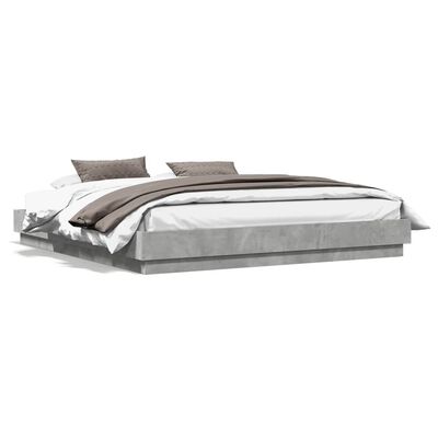 vidaXL Rám postele betonově šedý 180 x 200 cm kompozitní dřevo