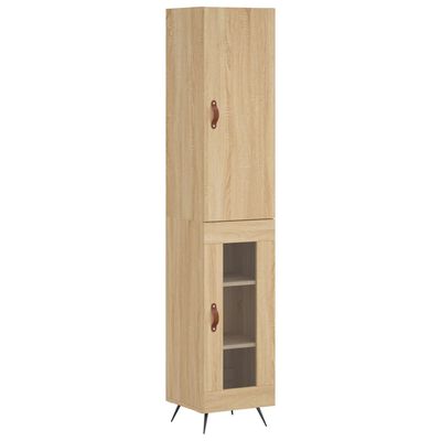 vidaXL Skříň highboard dub sonoma 34,5 x 34 x 180 cm kompozitní dřevo