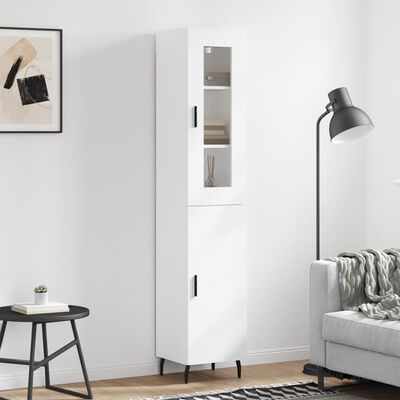 vidaXL Skříň highboard bílá 34,5 x 34 x 180 cm kompozitní dřevo