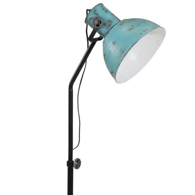 vidaXL Stojací lampa 25 W modrá patina 30 x 30 x 90–150 cm E27