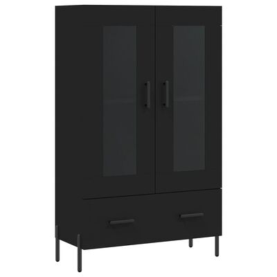 vidaXL Skříň highboard černá 69,5 x 31 x 115 cm kompozitní dřevo