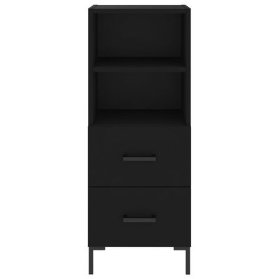 vidaXL Skříň highboard černá 34,5 x 34 x 180 cm kompozitní dřevo