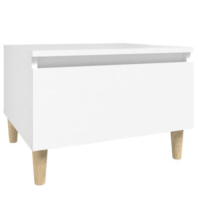 vidaXL Odkládací stolek bílý 50 x 46 x 35 cm kompozitní dřevo