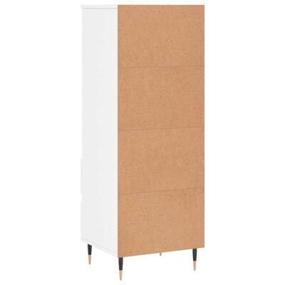 vidaXL Skříň highboard bílá s vysokým leskem 40 x 36 x 110 cm kompozit