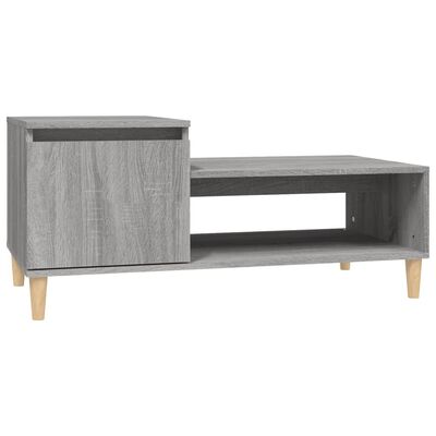 vidaXL Konferenční stolek šedý sonoma 100x50x45 cm kompozitní dřevo