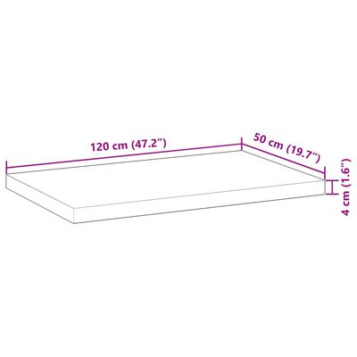 vidaXL Koupelnová deska napuštěná olejem 120x50x4 cm masivní akácie