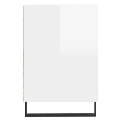 vidaXL TV skříňka bílá s vysokým leskem 160x35x55 cm kompozitní dřevo