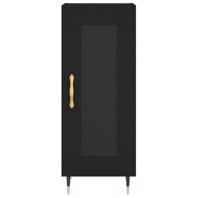 vidaXL Skříň highboard černá 34,5 x 34 x 180 cm kompozitní dřevo