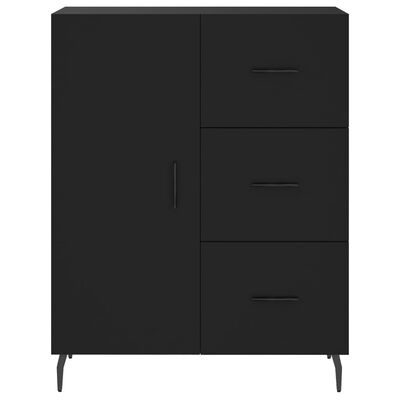 vidaXL Skříň highboard černá 69,5 x 34 x 180 cm kompozitní dřevo