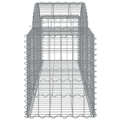 vidaXL Klenuté gabionové koše 5 ks 200x50x60/80 cm pozinkované železo